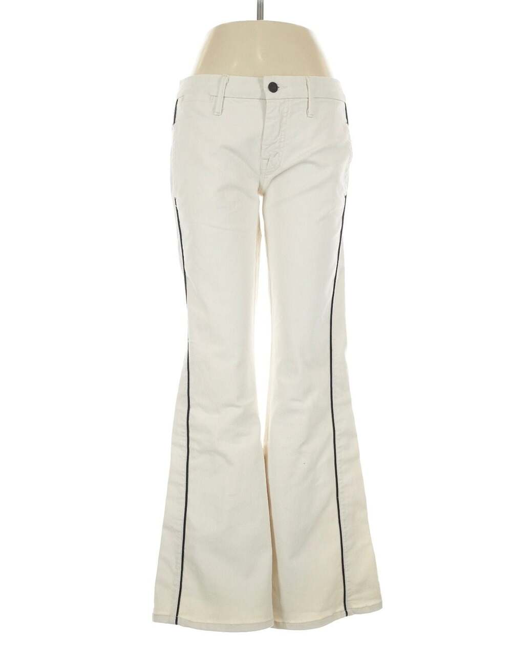 Mother The Roller Skimp Flare Jeans with Side Stripe Size 27